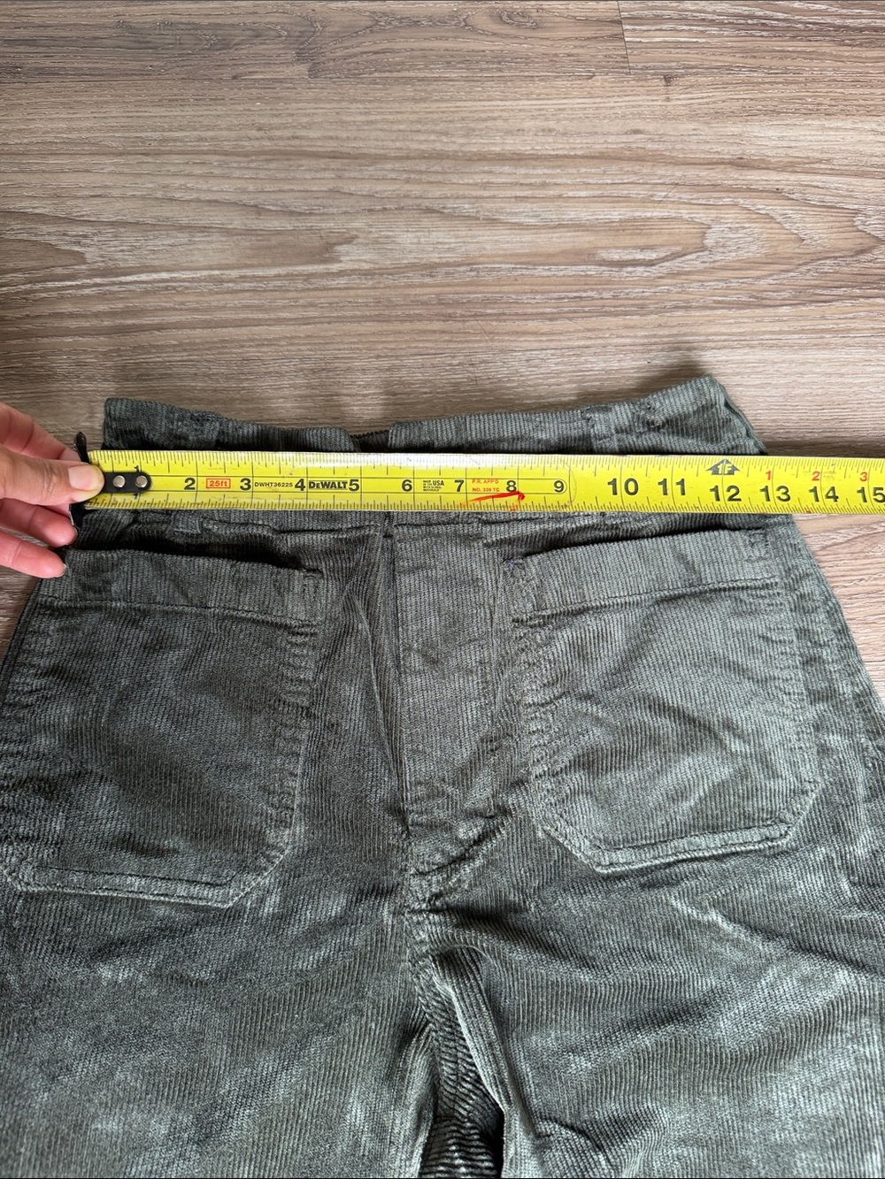 Anthropologie Maeve The Colette Olive Corduroy Pants Size: 28 - Picture 6 of 8